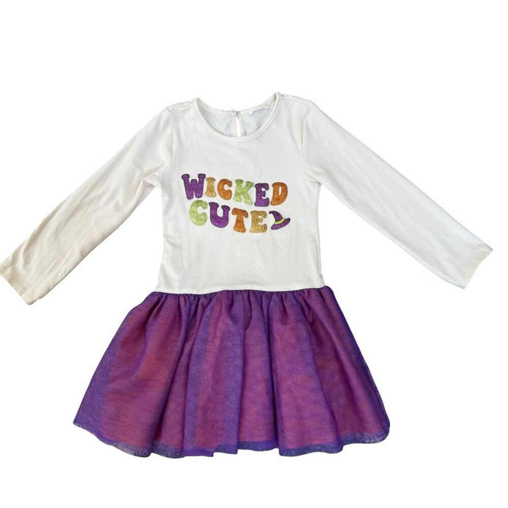 Counting Daisies long-sleeve "Wicked Cute" Halloween dress size 6